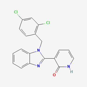 3-[1-(2,4-dichlorobenzyl)-1H-1,3-benzimidazol-2-yl]-2(1H)-pyridinone