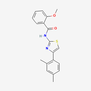 N-[4-(2,4-dimethylphenyl)-1,3-thiazol-2-yl]-2-methoxybenzamide