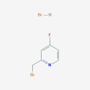 molecular formula C6H6Br2FN B2610637 2-(Bromomethyl)-4-fluoropyridine hydrobromide CAS No. 1416713-60-4