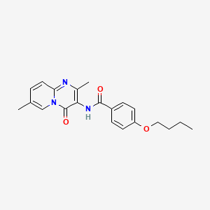 4-butoxy-N-(2,7-dimethyl-4-oxo-4H-pyrido[1,2-a]pyrimidin-3-yl)benzamide