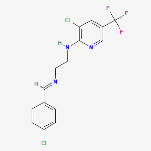N~1~-[(4-chlorophenyl)methylene]-N~2~-[3-chloro-5-(trifluoromethyl)-2-pyridinyl]-1,2-ethanediamine