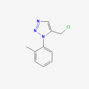 molecular formula C10H10ClN3 B2610663 5-(chloromethyl)-1-(2-methylphenyl)-1H-1,2,3-triazole CAS No. 1702796-19-7