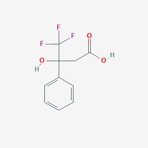 molecular formula C10H9F3O3 B2610665 4,4,4-Trifluoro-3-hydroxy-3-phenylbutanoic acid CAS No. 1716-77-4