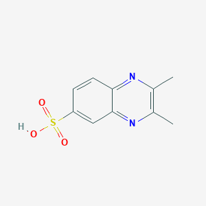 molecular formula C10H10N2O3S B2610680 2,3-Dimethyl-6-quinoxalinesulfonic acid CAS No. 52996-36-8