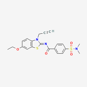 (Z)-4-(N,N-dimethylsulfamoyl)-N-(6-ethoxy-3-(prop-2-yn-1-yl)benzo[d]thiazol-2(3H)-ylidene)benzamide