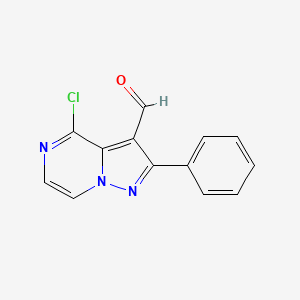 4-Chloro-2-phenylpyrazolo[1,5-a]pyrazine-3-carbaldehyde