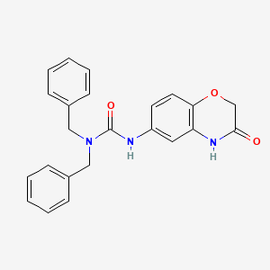 N,N-dibenzyl-N'-(3-oxo-3,4-dihydro-2H-1,4-benzoxazin-6-yl)urea