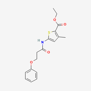 Ethyl 3-methyl-5-(3-phenoxypropanamido)thiophene-2-carboxylate
