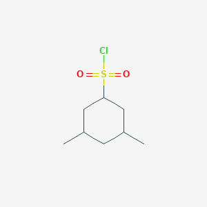 molecular formula C8H15ClO2S B2610710 3,5-二甲基环己烷-1-磺酰氯，非对映异构体的混合物 CAS No. 1343757-41-4