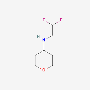 N-(2,2-difluoroethyl)oxan-4-amine