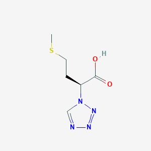 molecular formula C6H10N4O2S B2610720 (2S)-4-methylsulfanyl-2-(tetrazol-1-yl)butanoic acid CAS No. 1955474-85-7