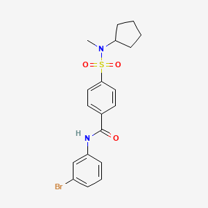 N-(3-bromophenyl)-4-[cyclopentyl(methyl)sulfamoyl]benzamide