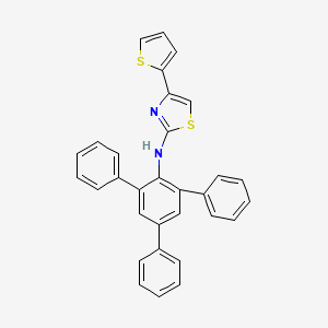 4-thiophen-2-yl-N-(2,4,6-triphenylphenyl)-1,3-thiazol-2-amine