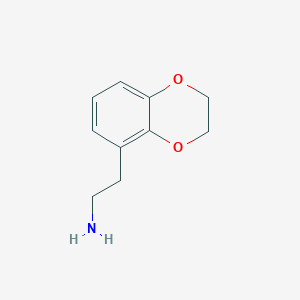 molecular formula C10H13NO2 B2610738 2-(2,3-Dihydro-benzo[1,4]dioxin-5-yl)-ethylamine CAS No. 261633-75-4