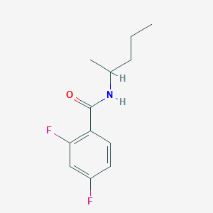 2,4-difluoro-N-(1-methylbutyl)benzamide