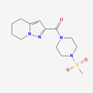 (4-(Methylsulfonyl)piperazin-1-yl)(4,5,6,7-tetrahydropyrazolo[1,5-a]pyridin-2-yl)methanone