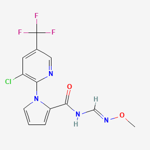 1-[3-chloro-5-(trifluoromethyl)-2-pyridinyl]-N-[(methoxyimino)methyl]-1H-pyrrole-2-carboxamide