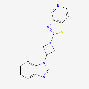 2-[3-(2-Methylbenzimidazol-1-yl)azetidin-1-yl]-[1,3]thiazolo[4,5-c]pyridine