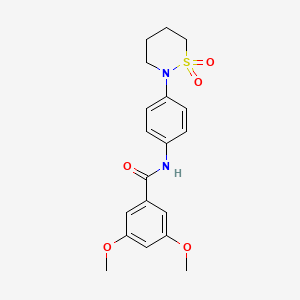 N-[4-(1,1-dioxothiazinan-2-yl)phenyl]-3,5-dimethoxybenzamide