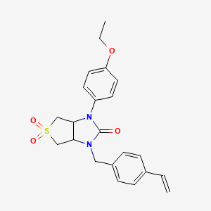 1-(4-ethoxyphenyl)-3-(4-vinylbenzyl)tetrahydro-1H-thieno[3,4-d]imidazol-2(3H)-one 5,5-dioxide