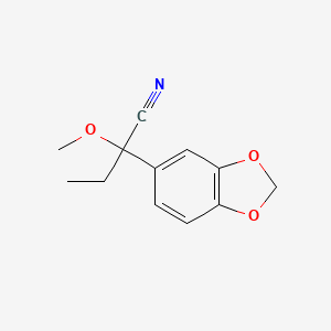 2-(1,3-Benzodioxol-5-yl)-2-methoxybutanenitrile
