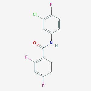 N-(3-chloro-4-fluorophenyl)-2,4-difluorobenzamide