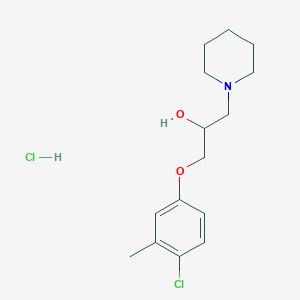1-(4-Chloro-3-methylphenoxy)-3-(piperidin-1-yl)propan-2-ol hydrochloride