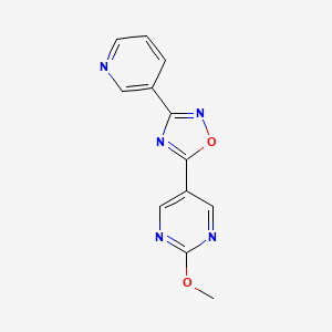5-(2-Methoxypyrimidin-5-yl)-3-(pyridin-3-yl)-1,2,4-oxadiazole
