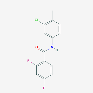 N-(3-chloro-4-methylphenyl)-2,4-difluorobenzamide