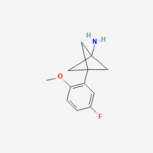 3-(5-Fluoro-2-methoxyphenyl)bicyclo[1.1.1]pentan-1-amine