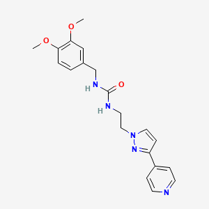 1-(3,4-dimethoxybenzyl)-3-(2-(3-(pyridin-4-yl)-1H-pyrazol-1-yl)ethyl)urea