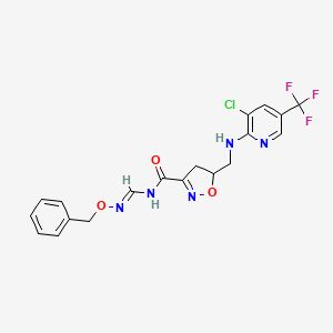 N-{[(benzyloxy)amino]methylene}-5-({[3-chloro-5-(trifluoromethyl)-2-pyridinyl]amino}methyl)-4,5-dihydro-3-isoxazolecarboxamide