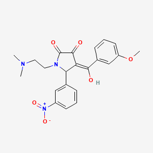 1-(2-(dimethylamino)ethyl)-3-hydroxy-4-(3-methoxybenzoyl)-5-(3-nitrophenyl)-1H-pyrrol-2(5H)-one