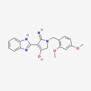 5-amino-4-(1H-benzimidazol-2-yl)-1-(2,4-dimethoxybenzyl)-1,2-dihydro-3H-pyrrol-3-one