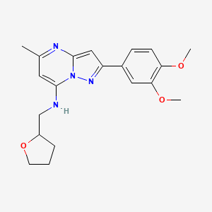 2-(3,4-dimethoxyphenyl)-5-methyl-N-((tetrahydrofuran-2-yl)methyl)pyrazolo[1,5-a]pyrimidin-7-amine