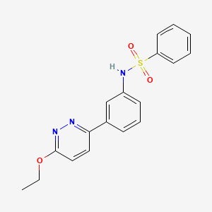 N-[3-(6-ethoxypyridazin-3-yl)phenyl]benzenesulfonamide