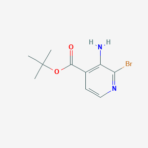 molecular formula C10H13BrN2O2 B2610877 Tert-butyl 3-amino-2-bromopyridine-4-carboxylate CAS No. 2248273-80-3