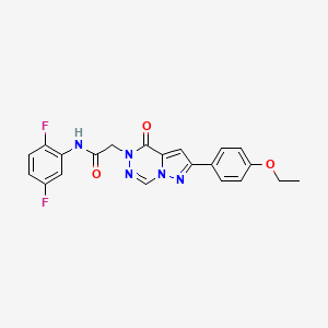 molecular formula C21H17F2N5O3 B2610878 N-(2,5-difluorophenyl)-2-[2-(4-ethoxyphenyl)-4-oxopyrazolo[1,5-d][1,2,4]triazin-5(4H)-yl]acetamide CAS No. 1021079-24-2