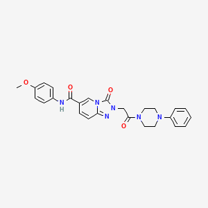 molecular formula C26H26N6O4 B2610886 N-(2,5-dimethylphenyl)-2-{8-methyl-3-[(3-methyl-1,2,4-oxadiazol-5-yl)methyl]-4-oxo-3,4-dihydro-5H-pyrimido[5,4-b]indol-5-yl}acetamide CAS No. 1226439-57-1
