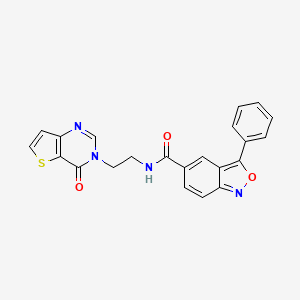 N-(2-(4-oxothieno[3,2-d]pyrimidin-3(4H)-yl)ethyl)-3-phenylbenzo[c]isoxazole-5-carboxamide