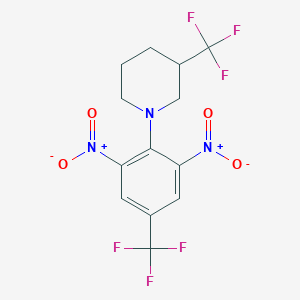 1-(2,6-Dinitro-4-(trifluoromethyl)phenyl)-3-(trifluoromethyl)piperidine
