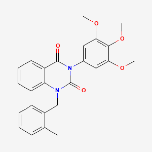 1-(2-methylbenzyl)-3-(3,4,5-trimethoxyphenyl)quinazoline-2,4(1H,3H)-dione