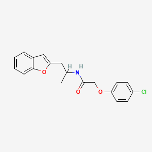N-(1-(benzofuran-2-yl)propan-2-yl)-2-(4-chlorophenoxy)acetamide