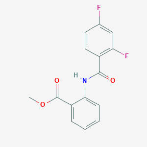 molecular formula C15H11F2NO3 B261091 Methyl 2-[(2,4-difluorobenzoyl)amino]benzoate 