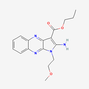 propyl 2-amino-1-(2-methoxyethyl)-1H-pyrrolo[2,3-b]quinoxaline-3-carboxylate