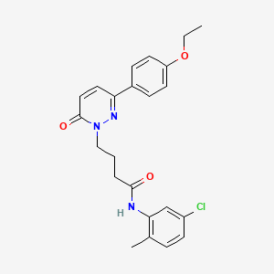 molecular formula C23H24ClN3O3 B2610932 N-(5-chloro-2-methylphenyl)-4-(3-(4-ethoxyphenyl)-6-oxopyridazin-1(6H)-yl)butanamide CAS No. 946216-19-9