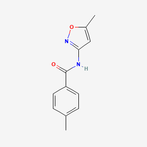4-methyl-N-(5-methyl-1,2-oxazol-3-yl)benzamide