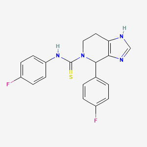 molecular formula C19H16F2N4S B2610945 N,4-bis(4-fluorophenyl)-6,7-dihydro-3H-imidazo[4,5-c]pyridine-5(4H)-carbothioamide CAS No. 847407-10-7