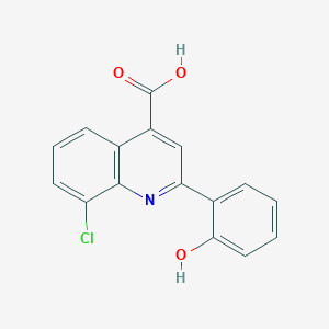 8-Chloro-2-(2-hydroxyphenyl)quinoline-4-carboxylic acid