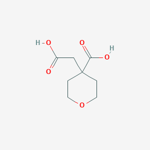 4-(Carboxymethyl)oxane-4-carboxylic acid